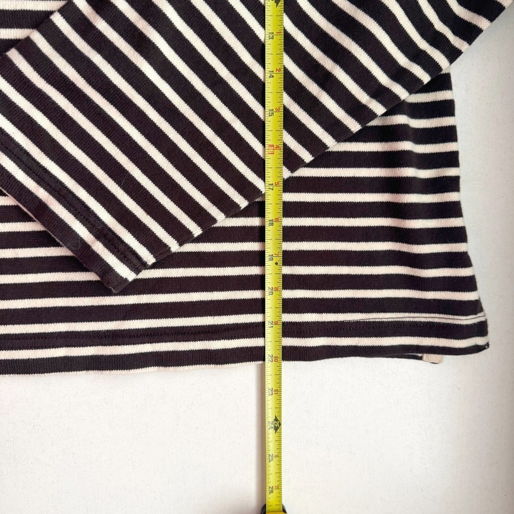 Buck Mason Mariner Jersey Breton Tee Chestnut Natural Striped Shirt XL NEW - Picture 10 of 10
